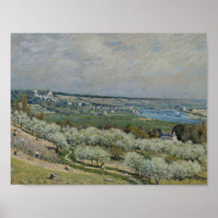 Poster Alfred Sisley - La Terrasse à Saint-Germain