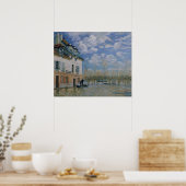 Poster Alfred Sisley | Le Bateau dans les inondations, Po (Cuisine)