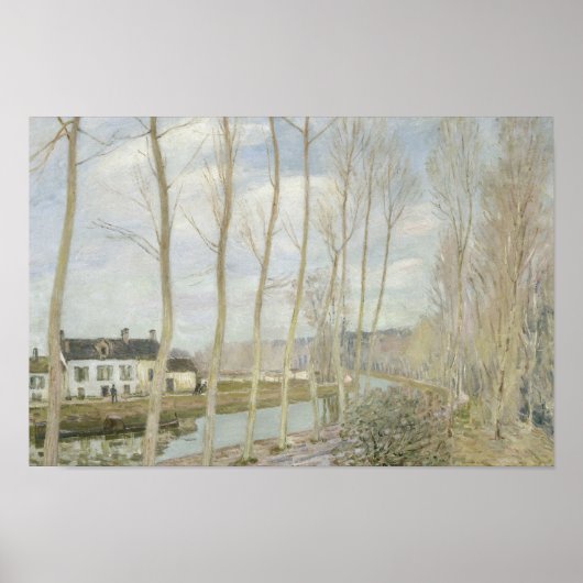 Poster Alfred Sisley - Le canal du Loing (Devant)