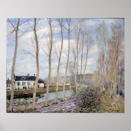 Poster Alfred Sisley Le canal du Loing (Devant)