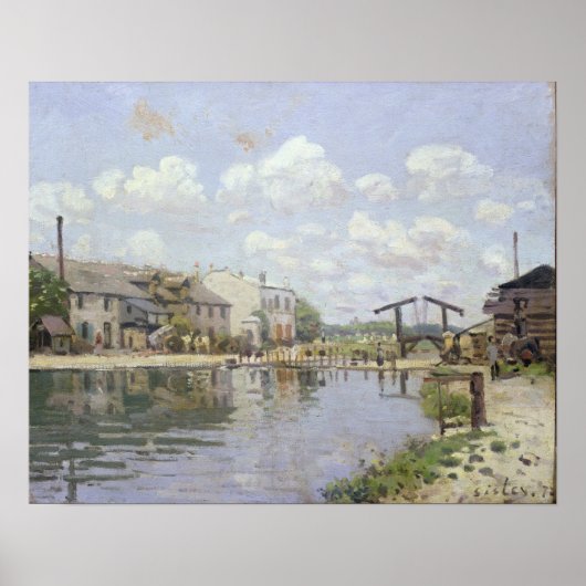 Poster Alfred Sisley | Le Canal Saint-Martin, Paris (Devant)