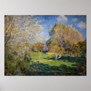 Poster Alfred Sisley - Le Jardin de Hoschede, Montgeron