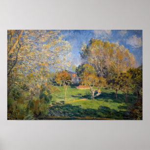 Poster Alfred Sisley - Le Jardin de Hoschede, Montgeron