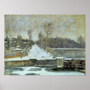 Poster Alfred Sisley Le lieu de l'eau à Marly-le-Roi