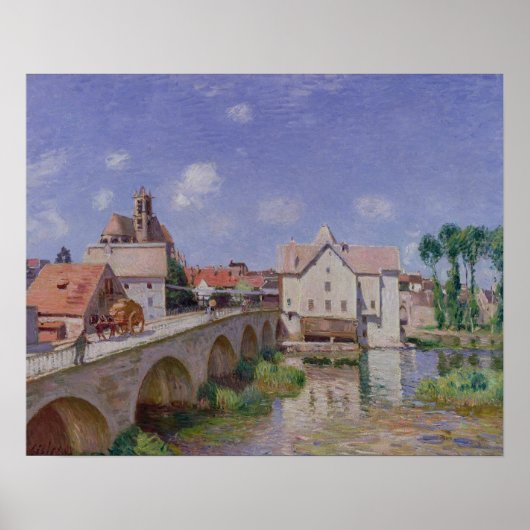 Poster Alfred Sisley | Le pont de Moret (Devant)