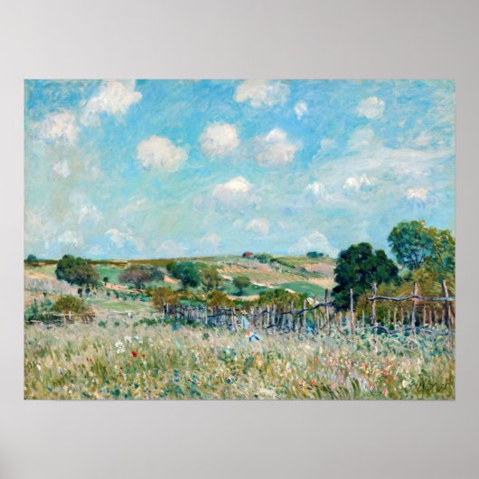 Poster Alfred Sisley - Le pré (Devant)