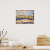 Poster Alfred Sisley - Les berges de la rivière à Saint-M (Cuisine)