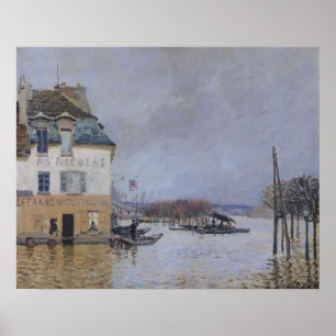 Poster Alfred Sisley Les inondations à Port-Marly