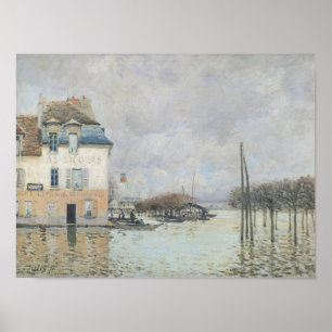 Poster Alfred Sisley Les inondations à Port-Marly