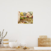 Poster Alfred Sisley - Les linges de Moret (Cuisine)