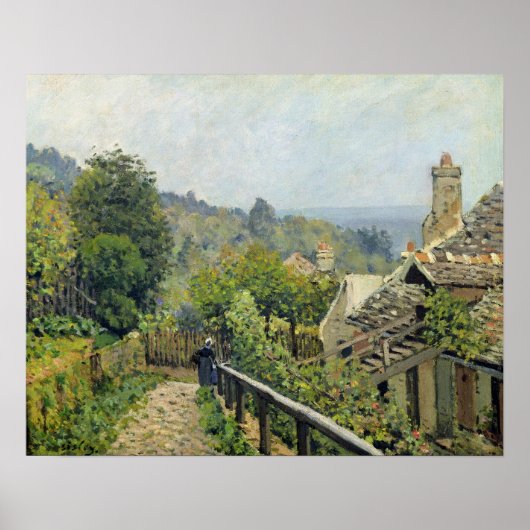 Poster Alfred Sisley | Louveciennes, Les hauteurs de Marl (Devant)