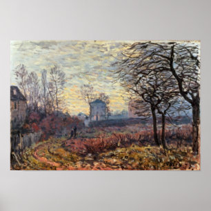 Poster Alfred Sisley Paysage près de Louveciennes