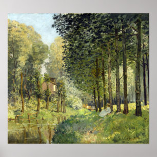 Poster Alfred Sisley Repose le long du ruisseau