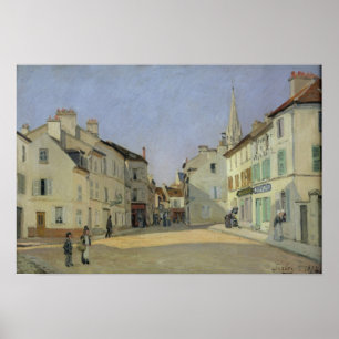 Poster Alfred Sisley   Rue de la Chaussee à Argenteuil