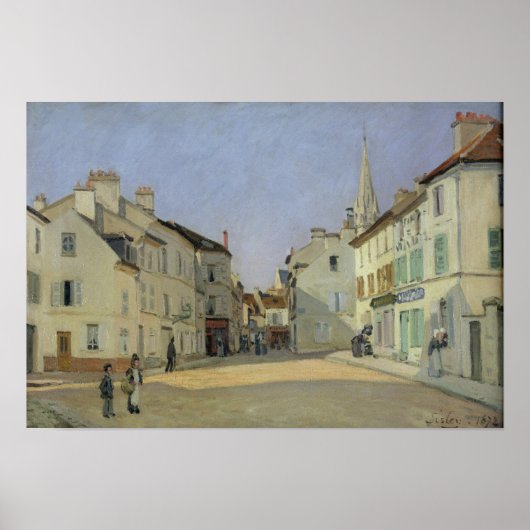 Poster Alfred Sisley | Rue de la Chaussee à Argenteuil (Devant)