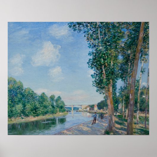 Poster Alfred Sisley - Saint-Mammes. Soleil de juin (Devant)