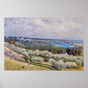 Poster Alfred Sisley - Terrasse à Saint-Germain, Printemp