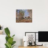 Poster Alfred Sisley | Un coin des bois aux Sablons (Bureau à domicile)