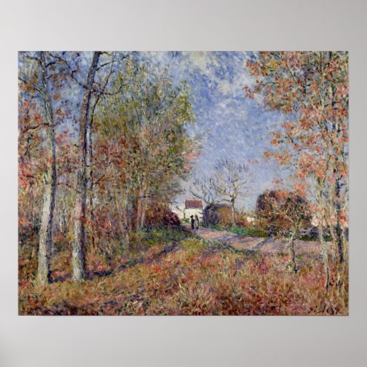 Poster Alfred Sisley | Un coin des bois aux Sablons (Devant)