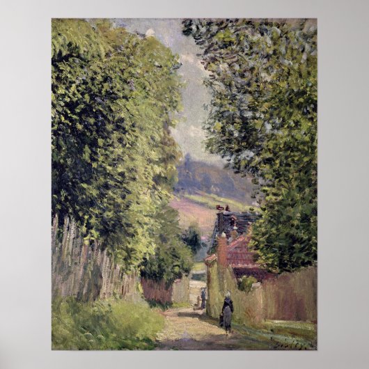 Poster Alfred Sisley | Une route à Louveciennes (Devant)