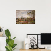 Poster Alfred Sisley - Vent Day à Veneux (Bureau à domicile)