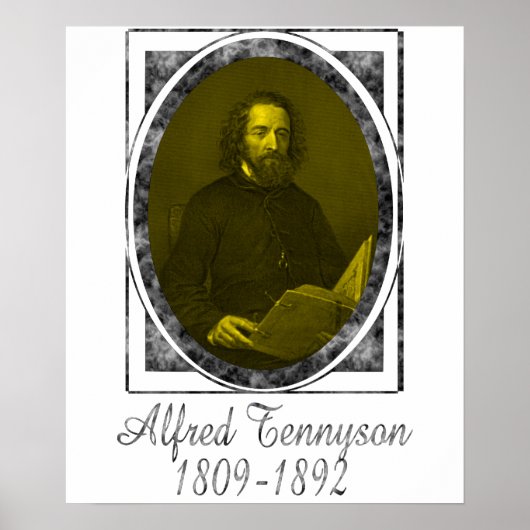 Poster Alfred Tennyson (Devant)
