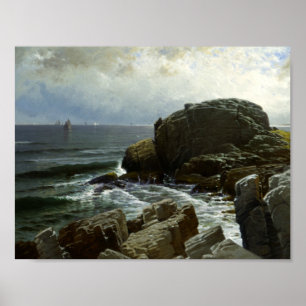 Poster Alfred Thompson Bricher - Castle Rock, Marblehead
