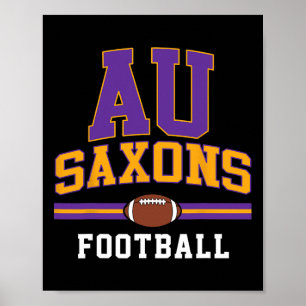 Poster Alfred University Saxons Football Arch Vintage Des