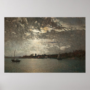 Poster Alfred Wahlberg - Moonlight Mood, Stockholm