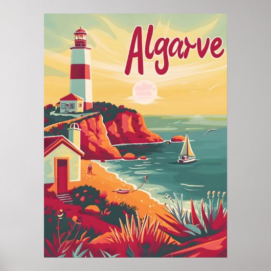Poster Algarve Vintage (Devant)