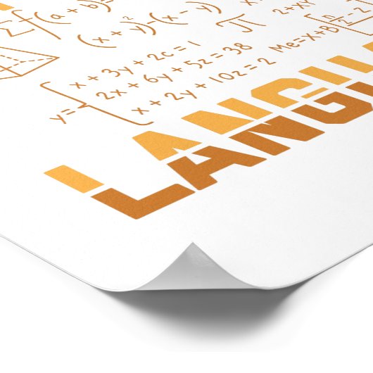 Poster Algébrie mathématique | Cadeaux d'enseignant mathé (Coin)