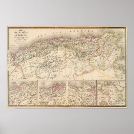 Poster Algérie, Tunisie (Devant)