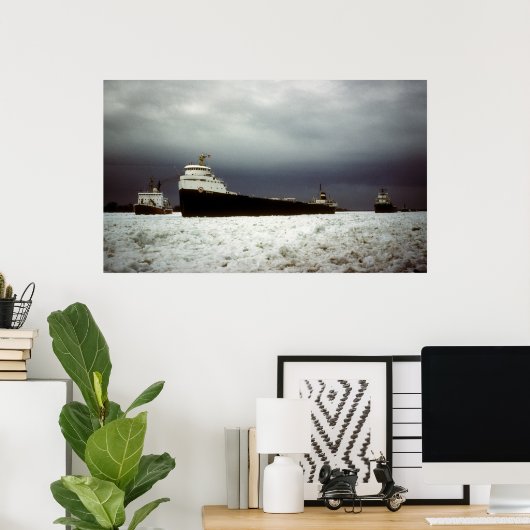 Poster Algocen sur la rivière St. Clair (Bureau à domicile)