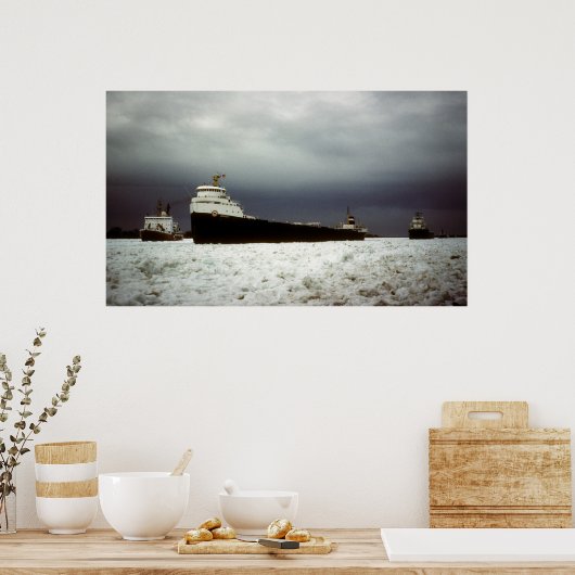 Poster Algocen sur la rivière St. Clair (Cuisine)