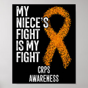 Poster Algodystrophie Le combat de ma nièce est mon comba