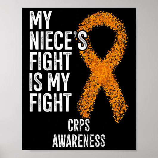 Poster Algodystrophie Le combat de ma nièce est mon comba (Devant)