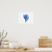 Poster Algues bleues #2 taille 42x32cm (Cuisine)