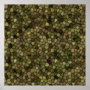 Poster Algues et genièvre écorchés Terrazo Patt