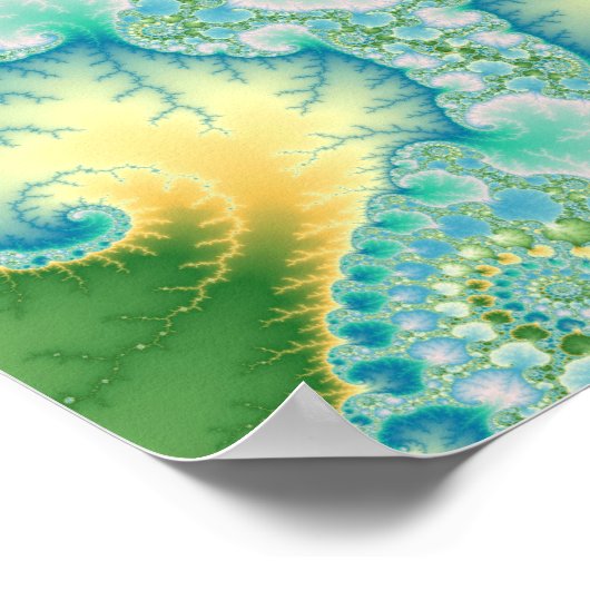 Poster Algues - Fractées (Coin)