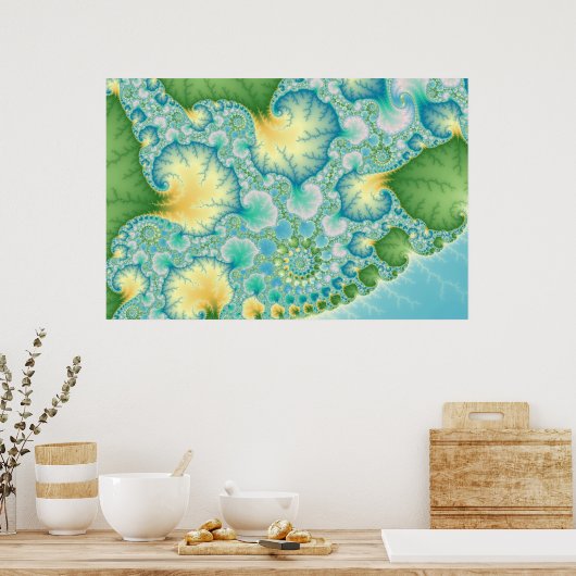 Poster Algues - Fractées (Cuisine)