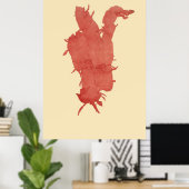 Poster Algues Pressées Original Deuxième De Quatre (Bureau à domicile)