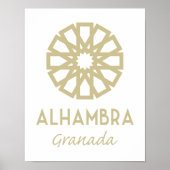 Poster Alhambra Grenade 1 (Devant)