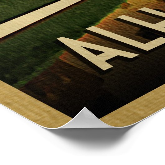 Poster Alhambra Grenade Espagne (Coin)