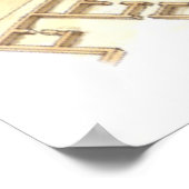 Poster Alhambra Grenade Espagne. Les palais royaux (Coin)