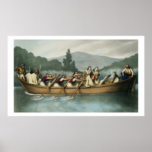 Poster Ali Pasha (1741-1822) de Janina, chasse sur le lac (Devant)