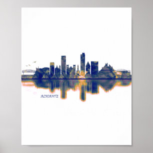 Poster Alicante Skyline