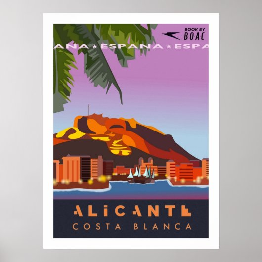 Poster Alicante Travel (Devant)