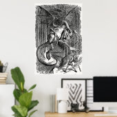 Poster Alice à travers le miroir - Le Jabberwocky (Bureau à domicile)