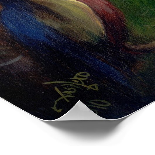 Poster Alice and the Bosch Birds ART PRINT Wonderland (Coin)