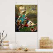 Poster Alice and the Bosch Birds ART PRINT Wonderland (Cuisine)
